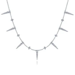 Gabriel & Co. Kaslique White Gold Necklace (0.26 CTW)