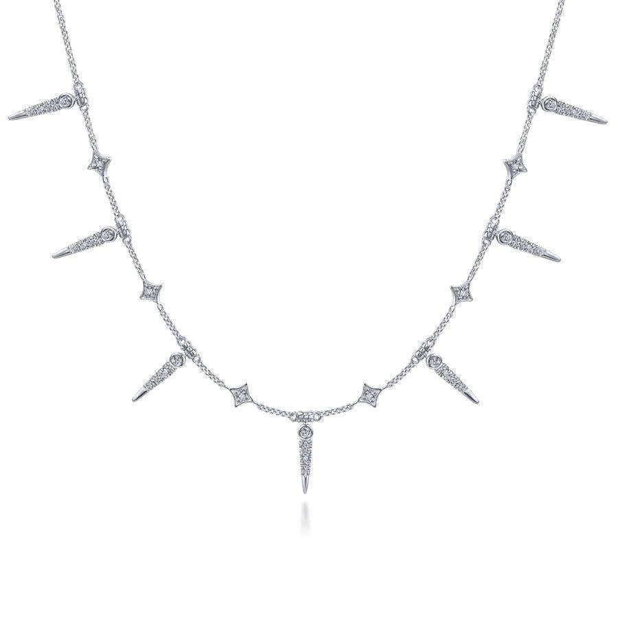 Gabriel & Co. Kaslique White Gold Necklace (0.26 CTW) 3 Gabriel & Co. Kaslique White Gold Necklace (0.26 CTW)