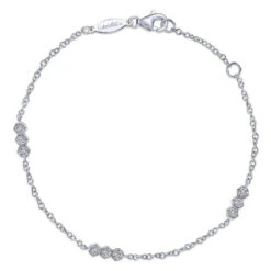 Gabriel & Co. Endless Diamonds White Gold Bracelet (0.09 CTW)