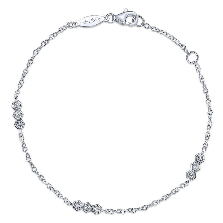 Gabriel & Co. Endless Diamonds White Gold Bracelet (0.09 CTW) 3 Gabriel & Co. Endless Diamonds White Gold Bracelet (0.09 CTW)