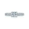 Tacori Platinum Classic Crescent Round Diamond Engagement Ring Setting (0.4 CTW) 1 Tacori Platinum Classic Crescent Round Diamond Engagement Ring Setting (0.4 CTW) -DIAMOND JEWELRY SHOP ht2229a 40x 10