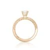 Tacori 18k Rose Gold Petite Crescent Round Diamond Engagement Ring Setting (0.23 CTW) -DIAMOND JEWELRY SHOP ht254515rd6pk 20