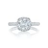 Tacori 18k White Gold Petite Crescent Round Diamond Engagement Ring Setting (0.55 CTW) 1 Tacori 18k White Gold Petite Crescent Round Diamond Engagement Ring Setting (0.55 CTW) -DIAMOND JEWELRY SHOP ht2547cu7 10