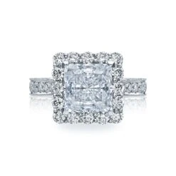 Tacori Platinum RoyalT Princess Diamond Engagement Ring Setting (1.65 CTW)