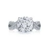 Tacori Platinum RoyalT Round Diamond Engagement Ring Setting (0.87 CTW) 1 Tacori Platinum RoyalT Round Diamond Engagement Ring Setting (0.87 CTW) -DIAMOND JEWELRY SHOP ht2606rd10 10
