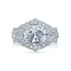 Tacori Platinum RoyalT Oval Diamond Engagement Ring Setting (1.65 CTW) -DIAMOND JEWELRY SHOP ht2611ov11x9 10