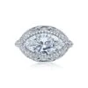 Tacori Platinum RoyalT Marquise Diamond Engagement Ring Setting (1.4 CTW) -DIAMOND JEWELRY SHOP ht2612mq16x8 10