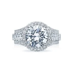 Tacori Platinum RoyalT Round Diamond Engagement Ring Setting (2.48 CTW)