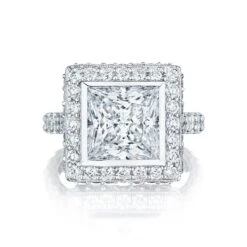 Tacori Platinum RoyalT Princess Diamond Engagement Ring Setting (2 CTW)