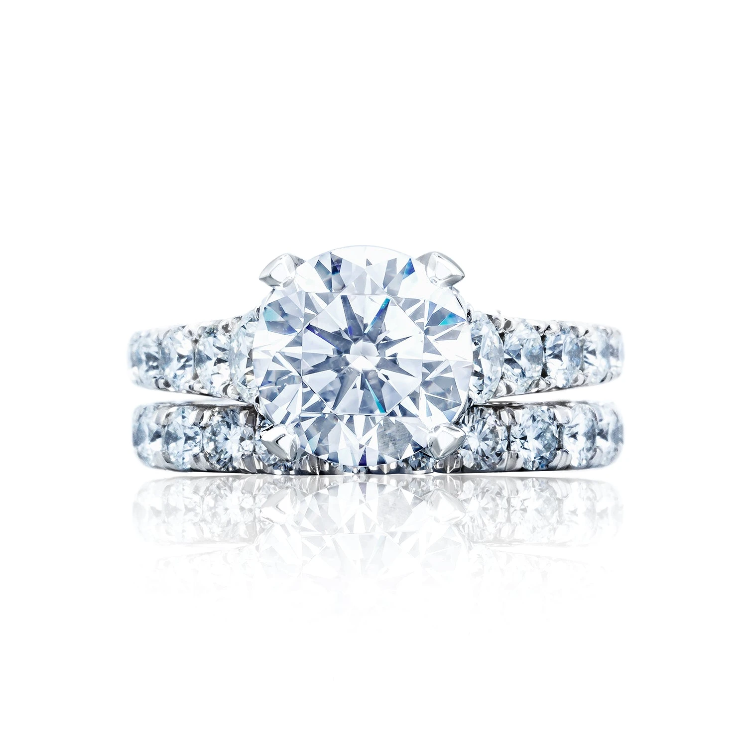 Tacori Platinum RoyalT Round Diamond Engagement Ring Setting (1.65 CTW) 5 Tacori Platinum RoyalT Round Diamond Engagement Ring Setting (1.65 CTW) - Image 3