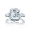 Tacori Platinum RoyalT Engagement Ring Setting (1.95 CTW) -DIAMOND JEWELRY SHOP ht2624ec95x75 10