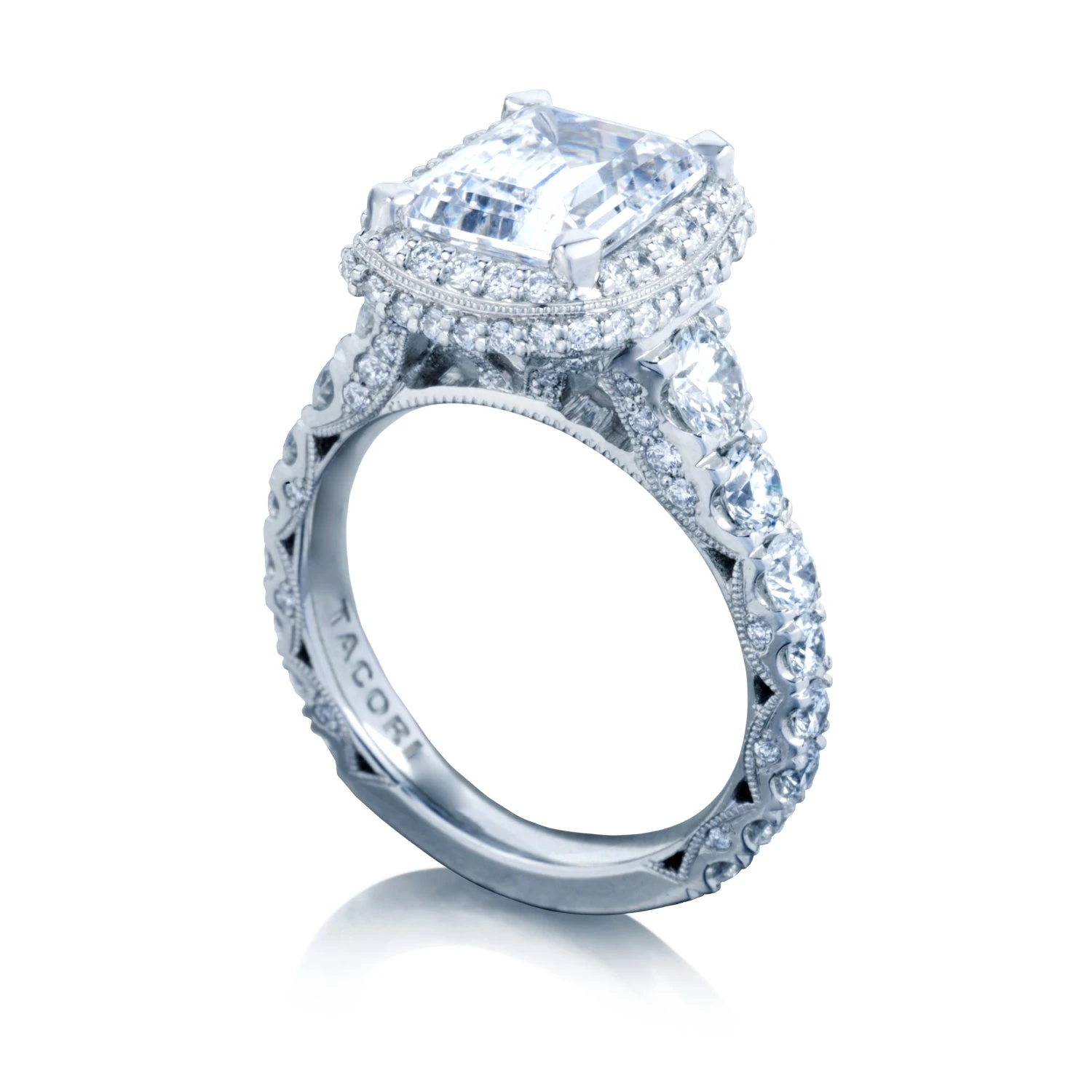 Tacori Platinum RoyalT Engagement Ring Setting (1.95 CTW) 6 Tacori Platinum RoyalT Engagement Ring Setting (1.95 CTW) - Image 4