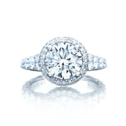 Tacori Platinum RoyalT Round Diamond Engagement Ring Setting (1.92 CTW)