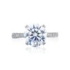 Tacori Platinum RoyalT Round Diamond Engagement Ring Setting (0.75 CTW) -DIAMOND JEWELRY SHOP ht2626rd10 10