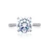 Tacori Platinum RoyalT Round Diamond Engagement Ring Setting (0.47 CTW) 2 Tacori Platinum RoyalT Round Diamond Engagement Ring Setting (0.47 CTW) -DIAMOND JEWELRY SHOP ht2627rd10 10