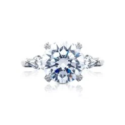 Tacori Platinum RoyalT Round Diamond Engagement Ring Setting (0.84 CTW)