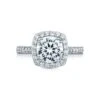 Tacori Platinum RoyalT Round Diamond Engagement Ring Setting (1.01 CTW) -DIAMOND JEWELRY SHOP ht2650cu8 10