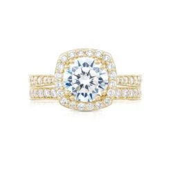 Tacori 18k Yellow Gold RoyalT Round Diamond Engagement Ring Setting (1.01 CTW) 8 Tacori 18k Yellow Gold RoyalT Round Diamond Engagement Ring Setting (1.01 CTW) -DIAMOND JEWELRY SHOP ht2650cu8y 30