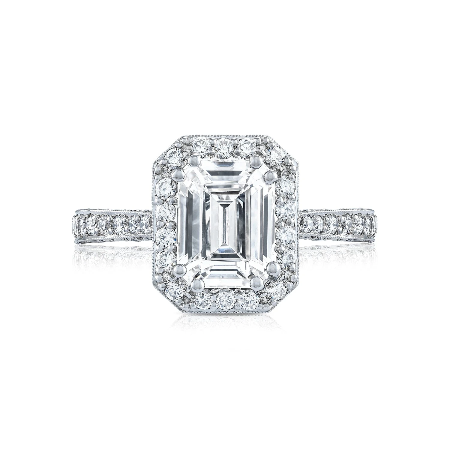 Tacori Platinum RoyalT Engagement Ring Setting (1 CTW) 3 Tacori Platinum RoyalT Engagement Ring Setting (1 CTW)