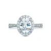 Tacori Platinum RoyalT Oval Diamond Engagement Ring Setting (0.96 CTW) 2 Tacori Platinum RoyalT Oval Diamond Engagement Ring Setting (0.96 CTW) -DIAMOND JEWELRY SHOP ht2650ov9x7 10