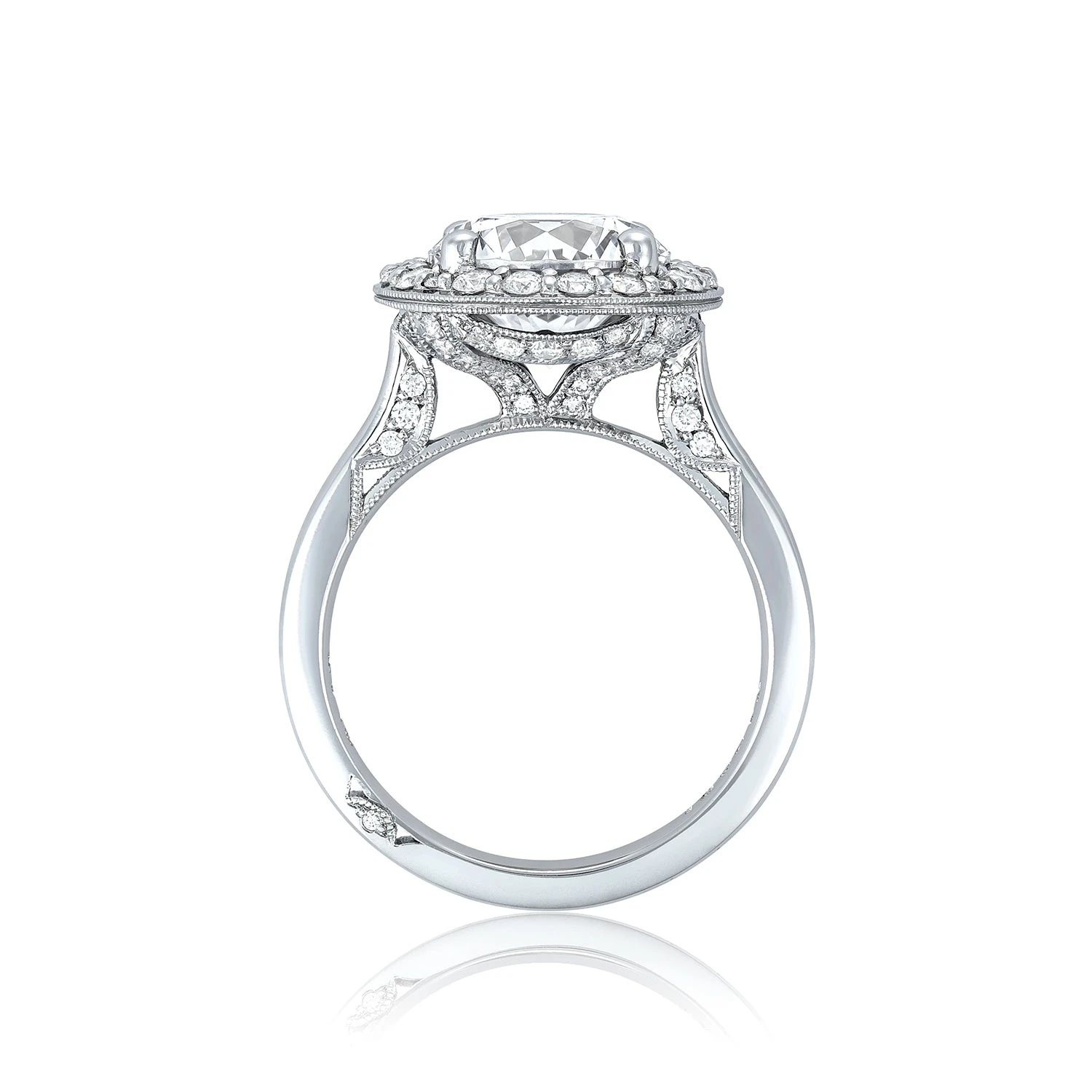 Tacori Platinum RoyalT Round Diamond Engagement Ring Setting (0.68 CTW) 4 Tacori Platinum RoyalT Round Diamond Engagement Ring Setting (0.68 CTW) - Image 2