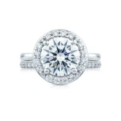 Tacori Platinum RoyalT Round Diamond Engagement Ring Setting (0.68 CTW) 8 Tacori Platinum RoyalT Round Diamond Engagement Ring Setting (0.68 CTW) -DIAMOND JEWELRY SHOP ht2651rd95 30