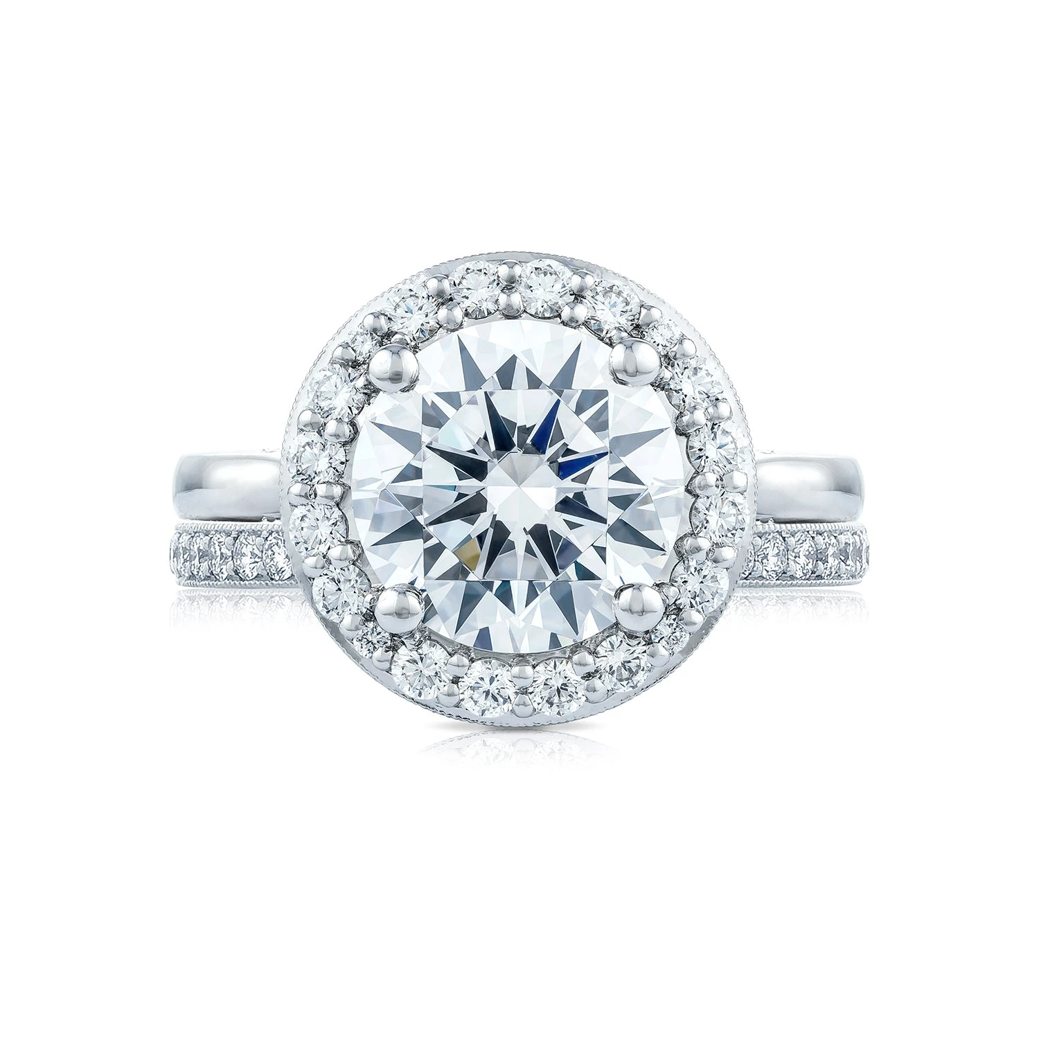 Tacori Platinum RoyalT Round Diamond Engagement Ring Setting (0.68 CTW) 5 Tacori Platinum RoyalT Round Diamond Engagement Ring Setting (0.68 CTW) - Image 3