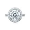 Tacori Platinum RoyalT Round Diamond Engagement Ring Setting (0.97 CTW) -DIAMOND JEWELRY SHOP ht2652rd10 10