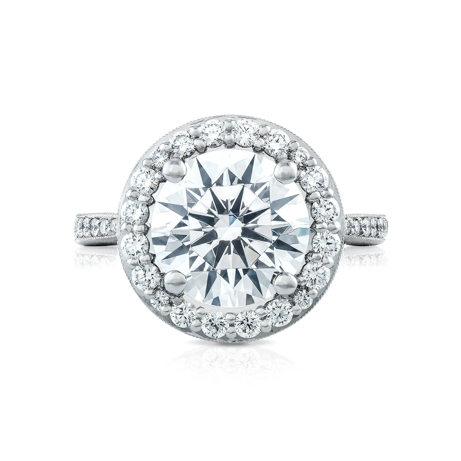 Tacori Platinum RoyalT Round Diamond Engagement Ring Setting (0.97 CTW) 3 Tacori Platinum RoyalT Round Diamond Engagement Ring Setting (0.97 CTW)