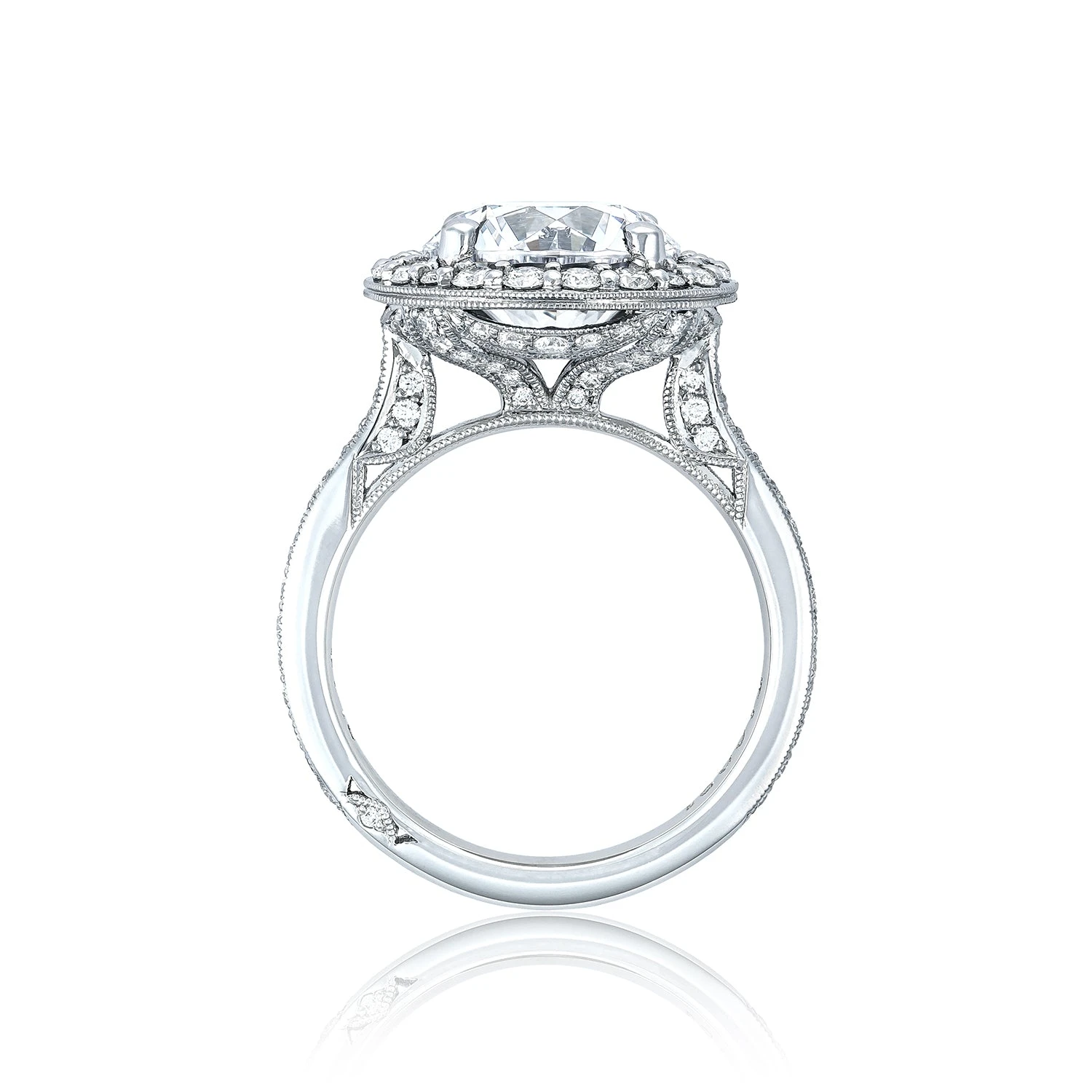 Tacori Platinum RoyalT Round Diamond Engagement Ring Setting (0.97 CTW) 4 Tacori Platinum RoyalT Round Diamond Engagement Ring Setting (0.97 CTW) - Image 2