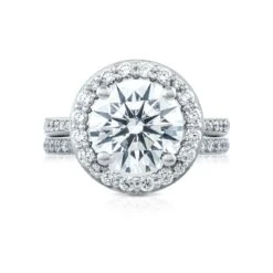 Tacori Platinum RoyalT Round Diamond Engagement Ring Setting (0.97 CTW) 8 Tacori Platinum RoyalT Round Diamond Engagement Ring Setting (0.97 CTW) -DIAMOND JEWELRY SHOP ht2652rd10 30