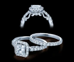 Verragio Insignia Princess Diamond Engagement Ring Setting (0.80 CTW)