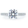 A.JAFFE Classics Round Diamond Engagement Ring Setting (0.43 Ctw) -DIAMOND JEWELRY SHOP me1865q