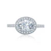 A.JAFFE Art Deco Oval Diamond Engagement Ring Setting (0.36 Ctw) 2 A.JAFFE Art Deco Oval Diamond Engagement Ring Setting (0.36 Ctw) -DIAMOND JEWELRY SHOP me2177q