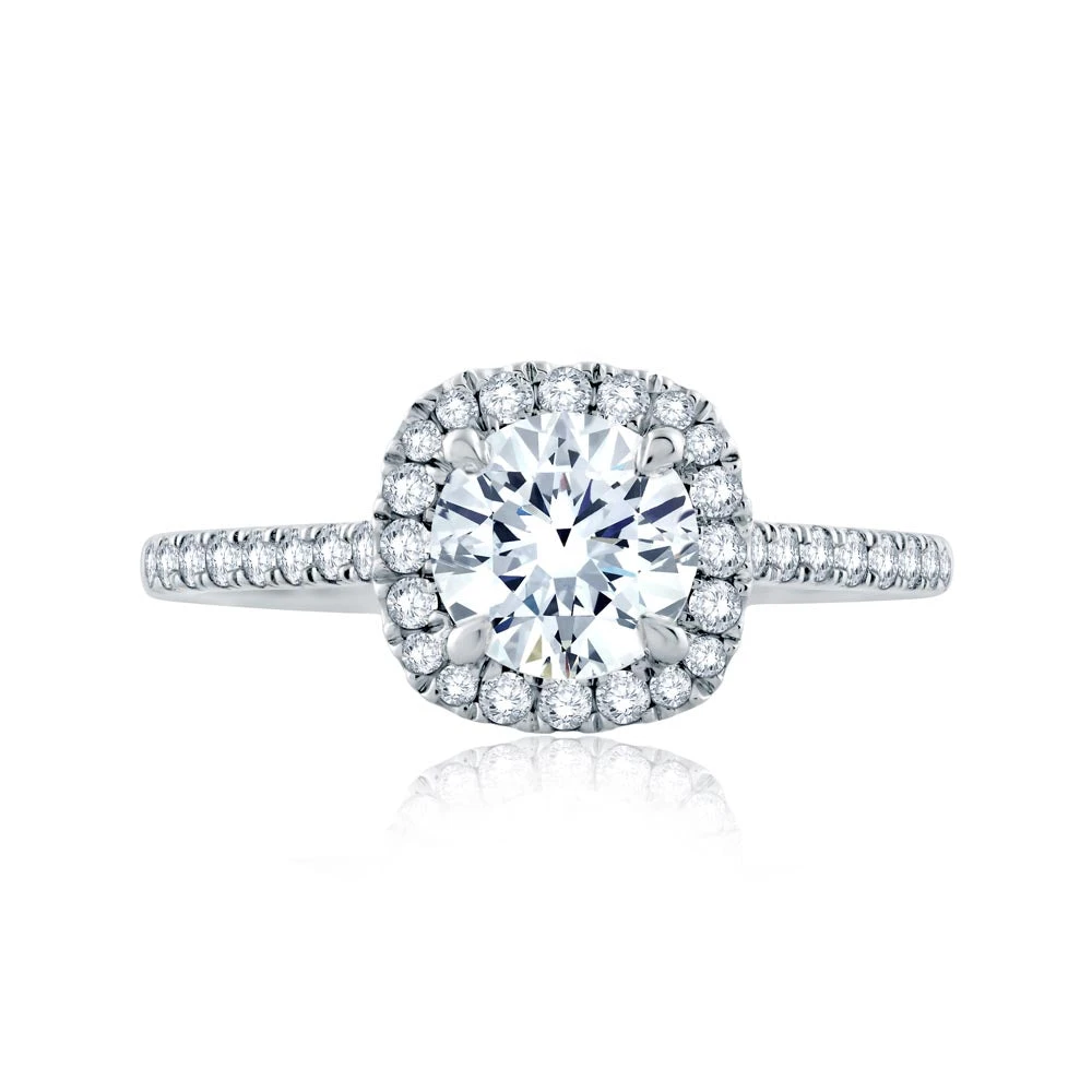 A.JAFFE Seasons Of Love Round Diamond Engagement Ring Setting (0.42 Ctw) 3 A.JAFFE Seasons Of Love Round Diamond Engagement Ring Setting (0.42 Ctw)