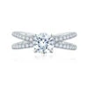 A.JAFFE Classics Round Diamond Engagement Ring Setting (0.46 Ctw) 2 A.JAFFE Classics Round Diamond Engagement Ring Setting (0.46 Ctw) -DIAMOND JEWELRY SHOP me2195q