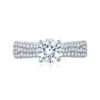 A.JAFFE Seasons Of Love Round Diamond Engagement Ring Setting (0.45 Ctw) -DIAMOND JEWELRY SHOP me2201q
