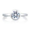 A.JAFFE Metropolitain Round Diamond Engagement Ring Setting (0.21 Ctw)