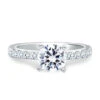 A.JAFFE Classics Round Diamond Engagement Ring Setting (0.20 Ctw)