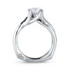 A.JAFFE Metropolitain Round Diamond Engagement Ring Setting (0.03 Ctw) -DIAMOND JEWELRY SHOP mes463