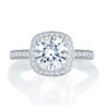 A.JAFFE Metropolitain Round Diamond Engagement Ring Setting (0.54 Ctw) -DIAMOND JEWELRY SHOP mes762q