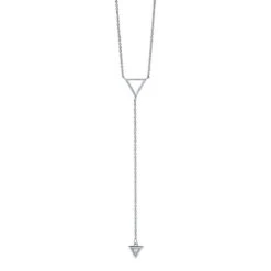 Silver Diamond Necklace