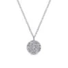 Gabriel Silk Collection White Gold Diamond Pendant Necklace (0.1 CTW) -DIAMOND JEWELRY SHOP nk5332w45jj 1