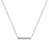 Gabriel Indulgence Collection White Gold Diamond Bar Necklace (0.06 CTW) 2 Gabriel Indulgence Collection White Gold Diamond Bar Necklace (0.06 CTW) -DIAMOND JEWELRY SHOP nk5422w45jj 1