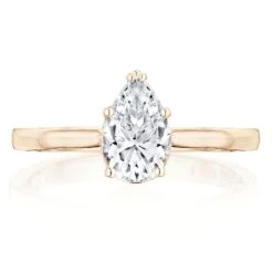 Tacori 14k Yellow Gold Coastal Crescent Collection Engagement Ring Setting 0.06CTW