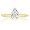 Tacori 14k Yellow Gold Coastal Crescent Collection Classic Engagement Ring Setting 0.06CTW -DIAMOND JEWELRY SHOP p100ps85x55fy
