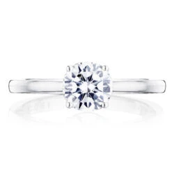 Tacori 14k White Gold Coastal Crescent Collection Engagement Ring Setting -DIAMOND JEWELRY SHOP p100rd65fw 4
