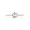 Tacori 14k Rose Gold Coastal Crescent Collection Classic Engagement Ring Setting 0.14CTW -DIAMOND JEWELRY SHOP p102rd65fpk