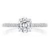 Tacori 14k White Gold Coastal Crescent Collection Classic Engagement Ring Setting 0.16CTW