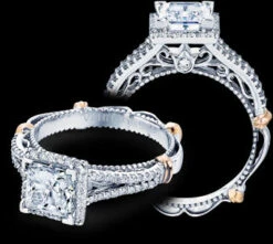 Verragio Parisian Princess Diamond Engagement Ring Setting (0.35 CTW)
